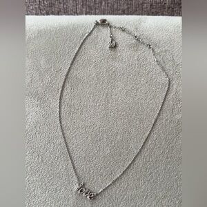 swarovski love necklace